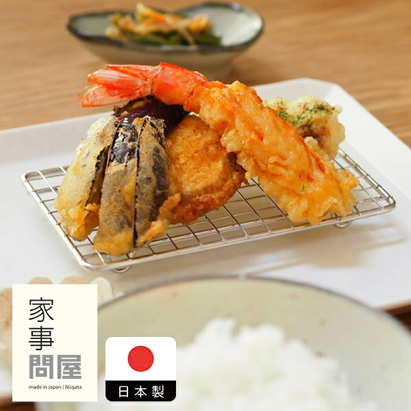 【楽天市場】家事問屋 盛付あみ 長角 / 【3点までネコポス可】キッチンツール 燕三条 食洗機対応 ステンレス製 日本製 とんかつ 揚げ物:プロキッチン